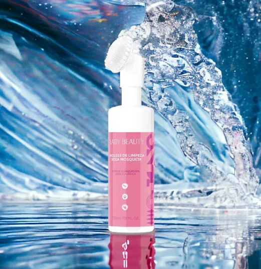 Mousse de limpeza Rosa Mosqueta - Lady Beauty - Imagem 4